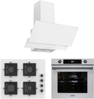 AFM Tech ve Ferre Vpool Beyaz Ankastre Set SC206-FA + FM7701 + FM3301