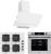 AFM Tech ve Ferre Vpool Beyaz Ankastre Set SC206-FA + FM7701 + FM3301