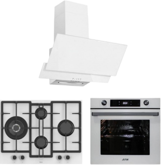 AFM Tech ve Ferre Beyaz Ankastre Set ED076 + FM7701 + FM3301