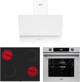 AFM Tech ve Ferre Beyaz Ankastre Set MS263 + FM7701 + FM3401