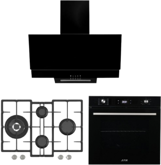 AFM Tech ve Ferre Siyah Ankastre Set ED076-WFA + FM 7700 + FM3250