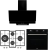 AFM Tech ve Ferre Siyah Ankastre Set ED076-WFA + FM 7700 + FM3250