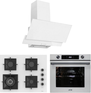 Afm Tech ve Ferre Beyaz Ankastre Set SC406 WFA + FM7701 + FM3301