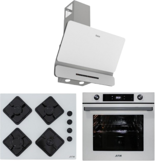 AFM Tech ve Ferre Aro Beyaz Ankastre Set FM2201 BD + FM 7701 + D081-SA