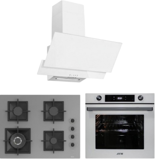AFM Tech ve Ferre Greyy Gri Ankastre Set SC408 WFA + FM7701 + FM3301