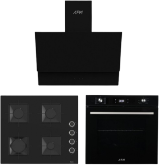 AFM Tech ve Ferre Napolia Siyah Ankastre Set SS205 + FM 7700 + FM3400