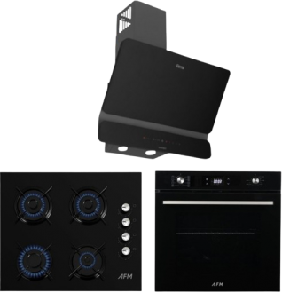 AFM Tech ve Ferre Upe Siyah Ankastre Set FM2200 + FM 7700 + D080-SA