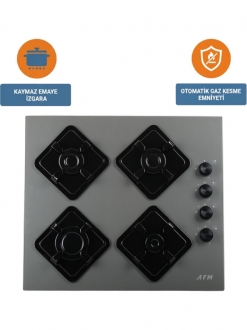 AFM Tech ve Ferre Gri Ankastre Set FM-BD 2210 + FM7710 + D065-SA
