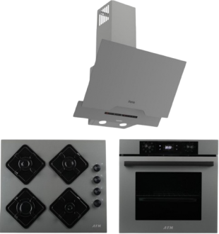 AFM Tech ve Ferre Gri Ankastre Set FM-BD 2210 + FM7710 + D065-SA