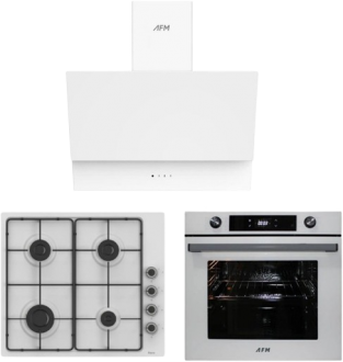 AFM Tech ve Ferre Rear Beyaz Ankastre Set EL066 + FM7701 + FM3401