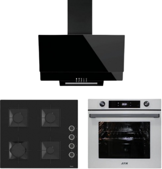 AFM Tech ve Ferre MArs Siyah Ankastre Set SS205 + FM7701 + FM3250
