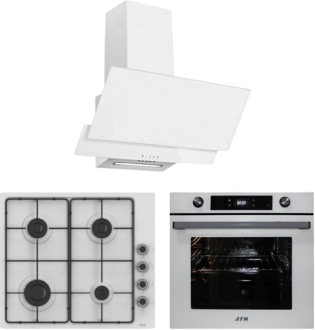 AFM Tech ve Ferre Geart Beyaz Ankastre Set EL066 + FM7701 + FM3301
