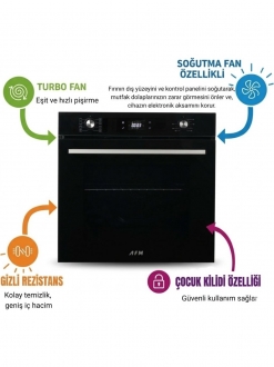 AFM Tech ve Ferre Rao Ankastre Set FM2201 BD + FM 7700 + D086-SA