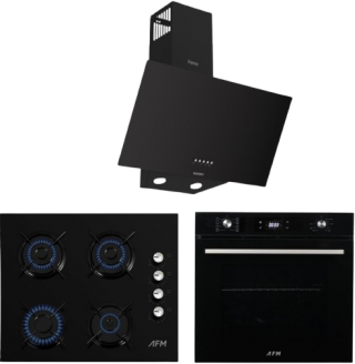 AFM Tech ve Ferre Siyah Ankastre Set FM2200 + FM 7700 + D086-SA