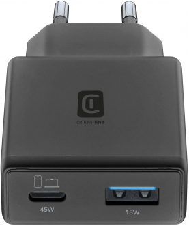 Cellularline Power Lite Slim Dual 45W Şarj Aleti