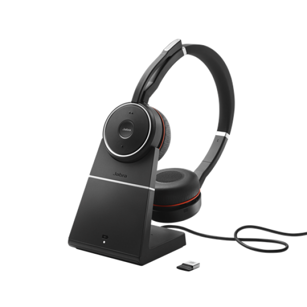 Jabra Evolve 75+ Stereo Kablosuz Kulaklık (Şarj Standı)