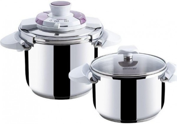 Emsan Ares 7+4 Düdüklü Tencere (7 Litre / 4 Litre)