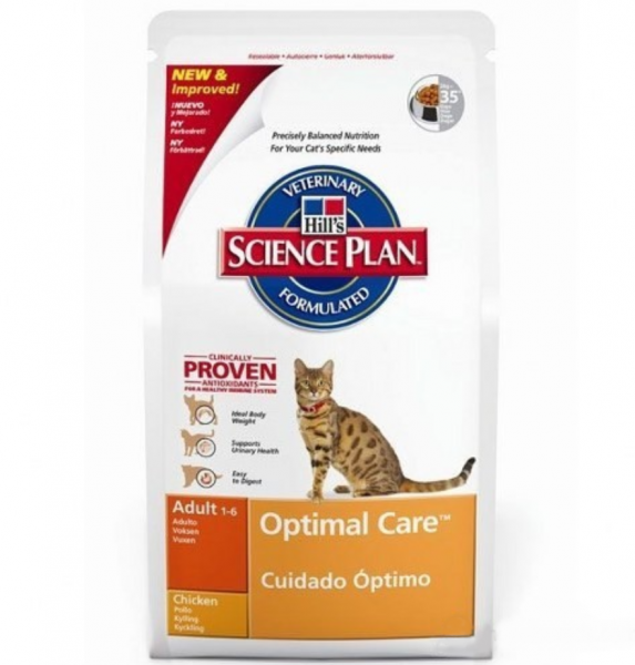 Hill's Adult Optimal Care Tavuklu 15kg Kedi Maması