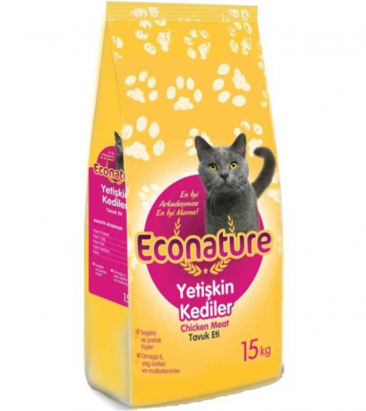Econature Tavuklu 15 kg Kedi Maması
