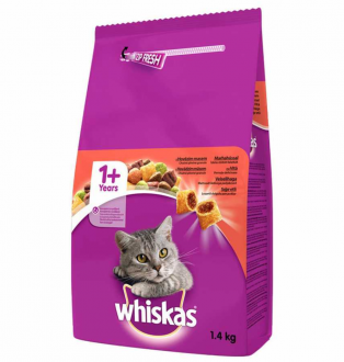 Whiskas Biftekli ve Ciğerli 1.4 kg Kedi Maması