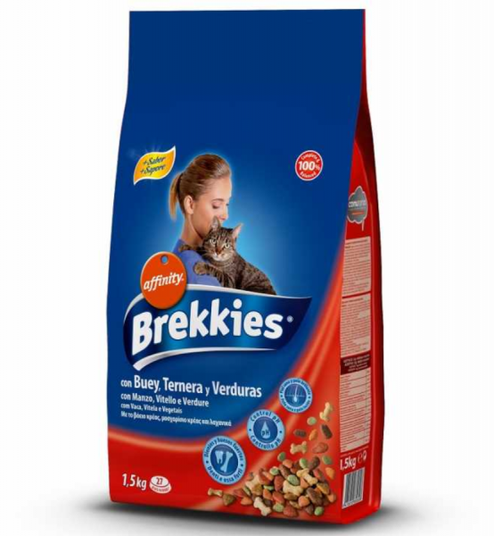 Brekkies Excel Mix Beef 1.5 kg Kedi Maması