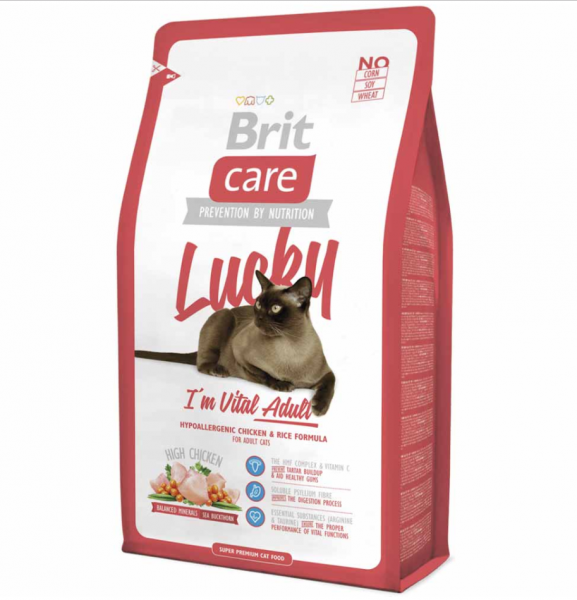 Brit Care Lucky Tavuklu Ve Pirinçli 7 kg Kedi Maması