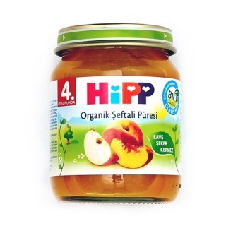 Hipp Organik Şeftali Püresi 125 gr Kavanoz Mama