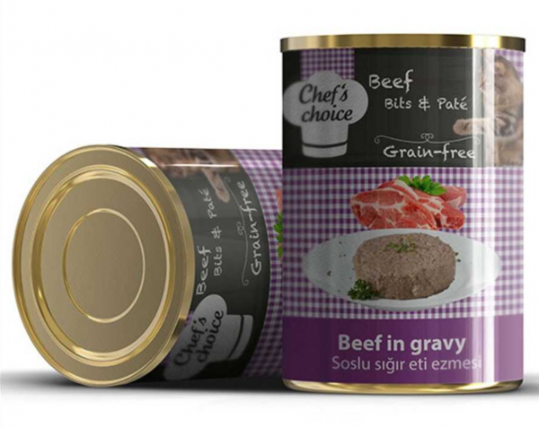 Chef's Choice Soslu Kıyılmış Sığır Etli Kedi Maması