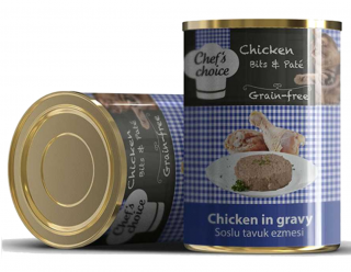 Chef's Choice Soslu Kıyılmış Tavuk Etli Kedi Maması