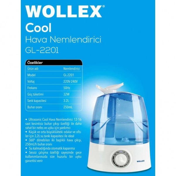 Wollex GL-2201 Hava Nemlendirici