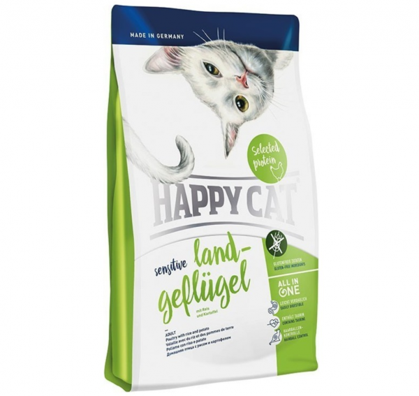 Happy Cat Sensitive Land Organik Kümes Hayvanlı 4 kg Kedi Maması