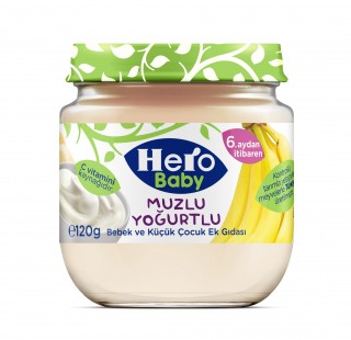 Hero Baby Muzlu Yoğurtlu 120 gr Kavanoz Mama