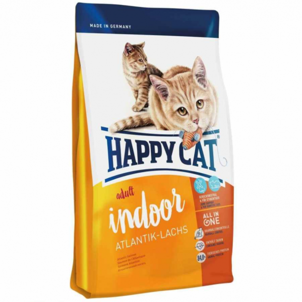 Happy Cat İndoor Atlantik Lachs Somonlu 4 kg Kedi Maması