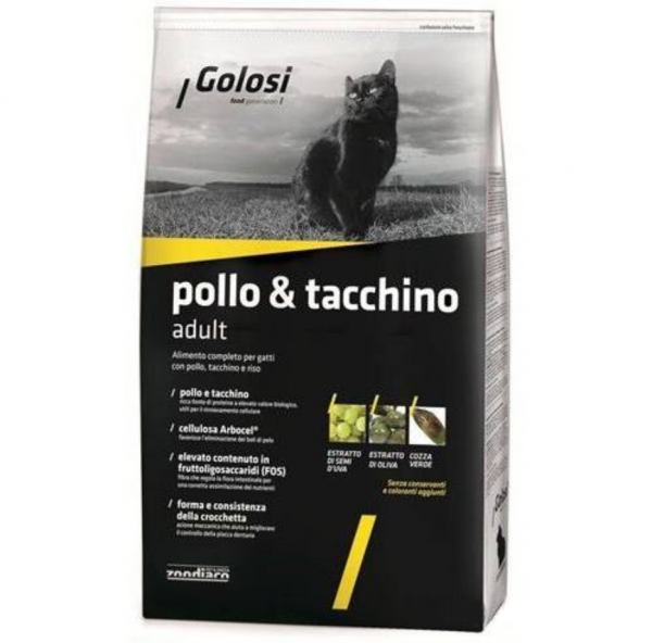 Golosi Adult Pollo & Tacchıno 7.5 kg Kedi Maması