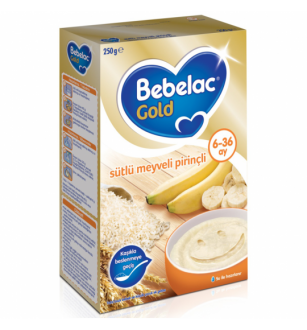Bebelac Gold Sütlü Meyveli Pirinçli 250 gr Kaşık Mama