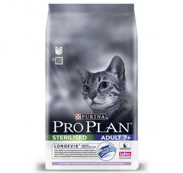 Pro Plan Adult +7 Sterilised Hindili 3 kg Kedi Maması