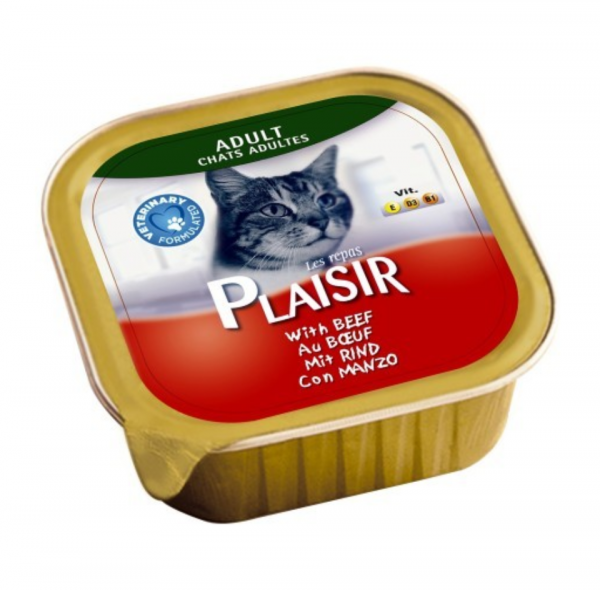 Plaisir Adult Sığır Etli 100 gr Kedi Maması