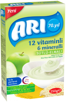 ARI Sütlü Elmalı Pirinç Unu 250 gr Kaşık Mama