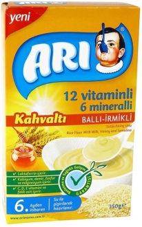 ARI Ballı İrmikli Sütlü Pirinç Unu 250 gr Kaşık Mama