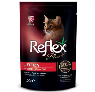 Reflex Plus Kitten Pouch Kuzu Etli 100 gr Kedi Maması