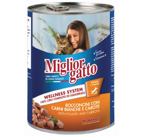 Miglior Gatto Kümes Hayvanlı ve Havuçlu 405 gr Kedi Maması