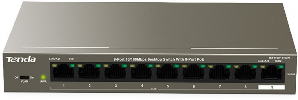 Tenda TEF1109P-8-63W Switch