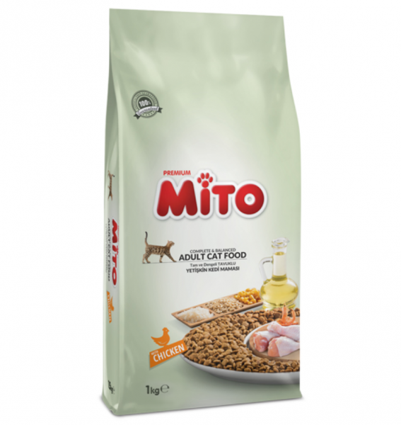 Mito Adult Tavuklu 1 kg Kedi Maması