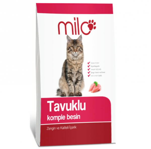 Milo Adult Tavuk 1 kg Kedi Maması