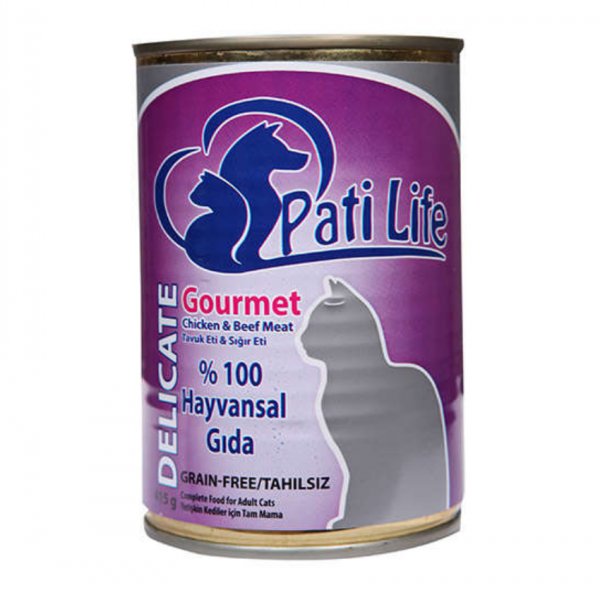 Pati Life Adult Tavuklu ve Sığır Etli 415 gr Kedi Maması