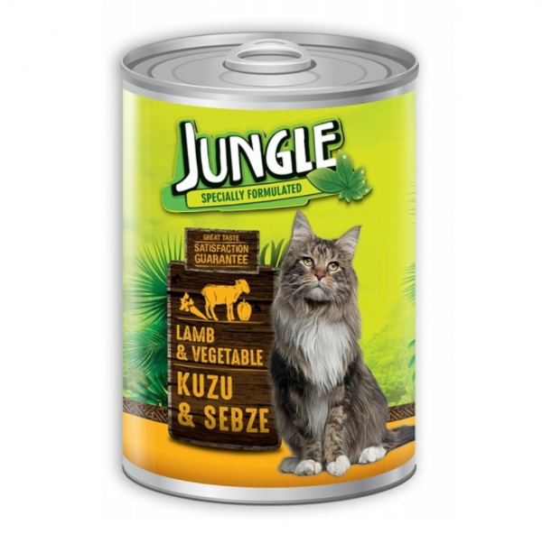 Jungle Kuzu Etli ve Sebzeli 415 gr Kedi Maması
