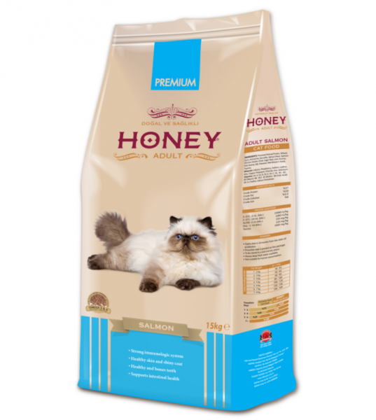 Honey Premium Adult Somonlu 15 kg Kedi Maması