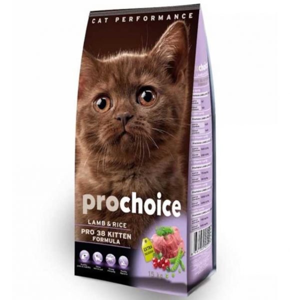 Pro Choice 38 Kitten Kuzu Etli ve Pirinçli 2 kg Kedi Maması