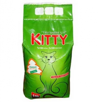 Kitty Hijyenik Çam Kokulu 6 kg Kedi Kumu