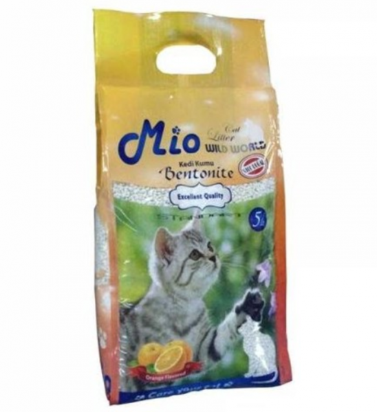 Mio Portakal Kokulu Bentonit 5 lt Kedi Kumu